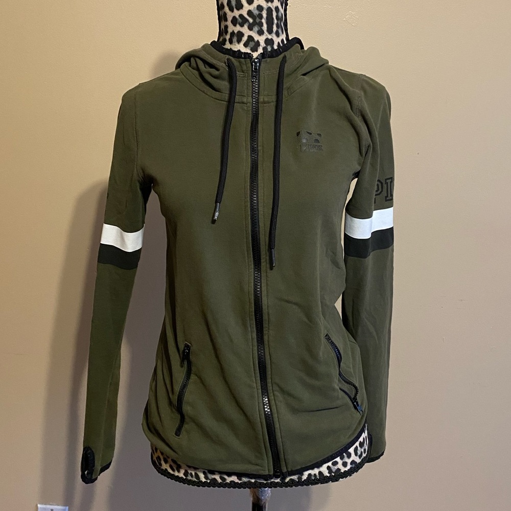 PINK OLIVE GREEN SWEATER